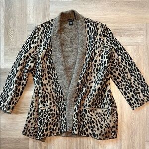 Kate Todd Leopard Print Cardigan/Jacket
